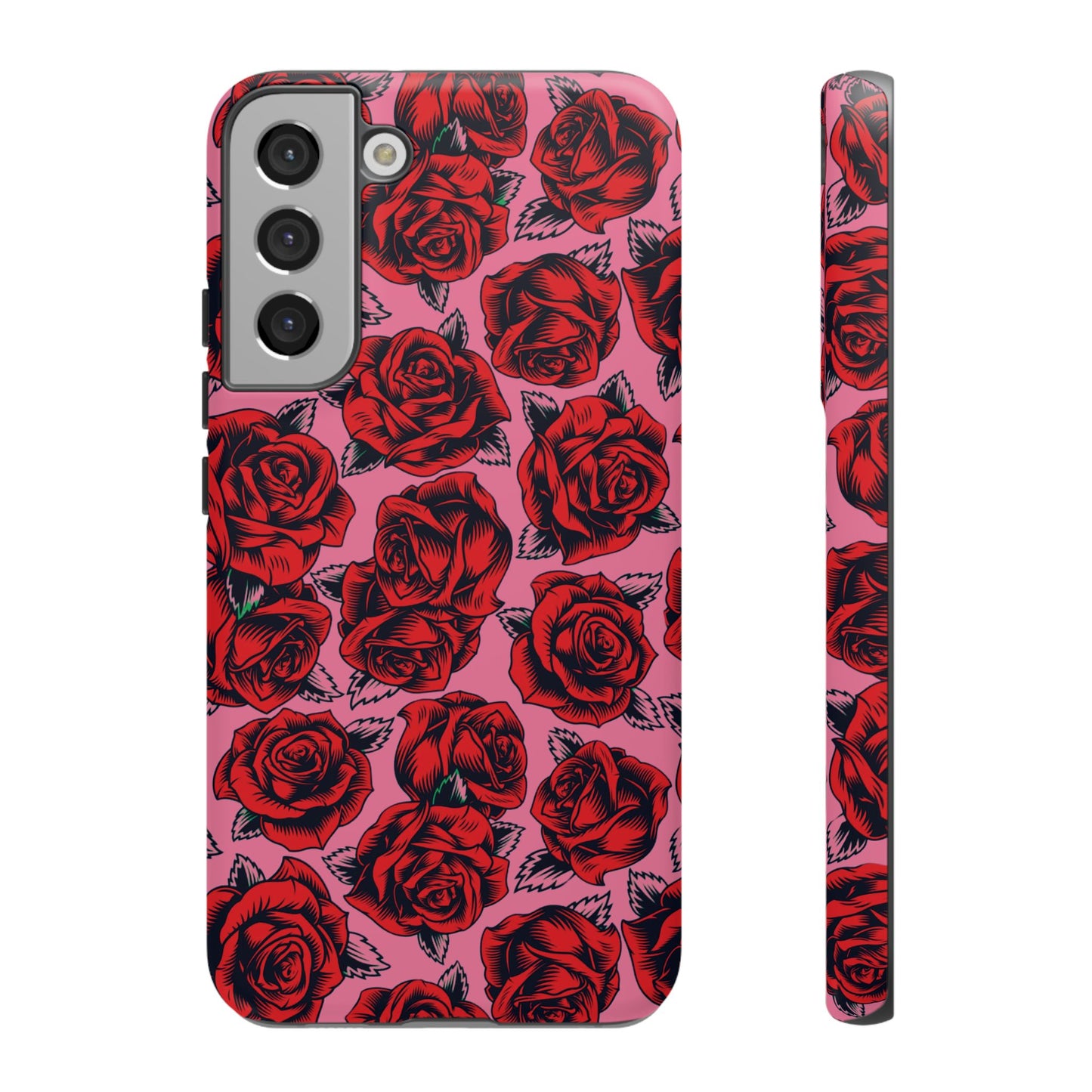 Love Story | Red & Pink Pop Art Rose Floral Case