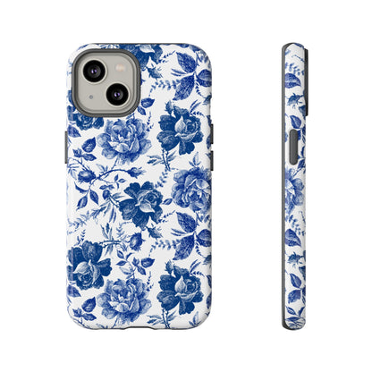 Indigo Rose | Blue Floral Case