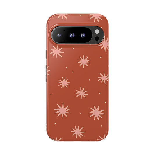 Estuche retro Pixel con estrellas boho