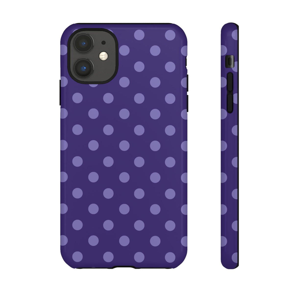 Plum Pop | Polka Dot iPhone Case