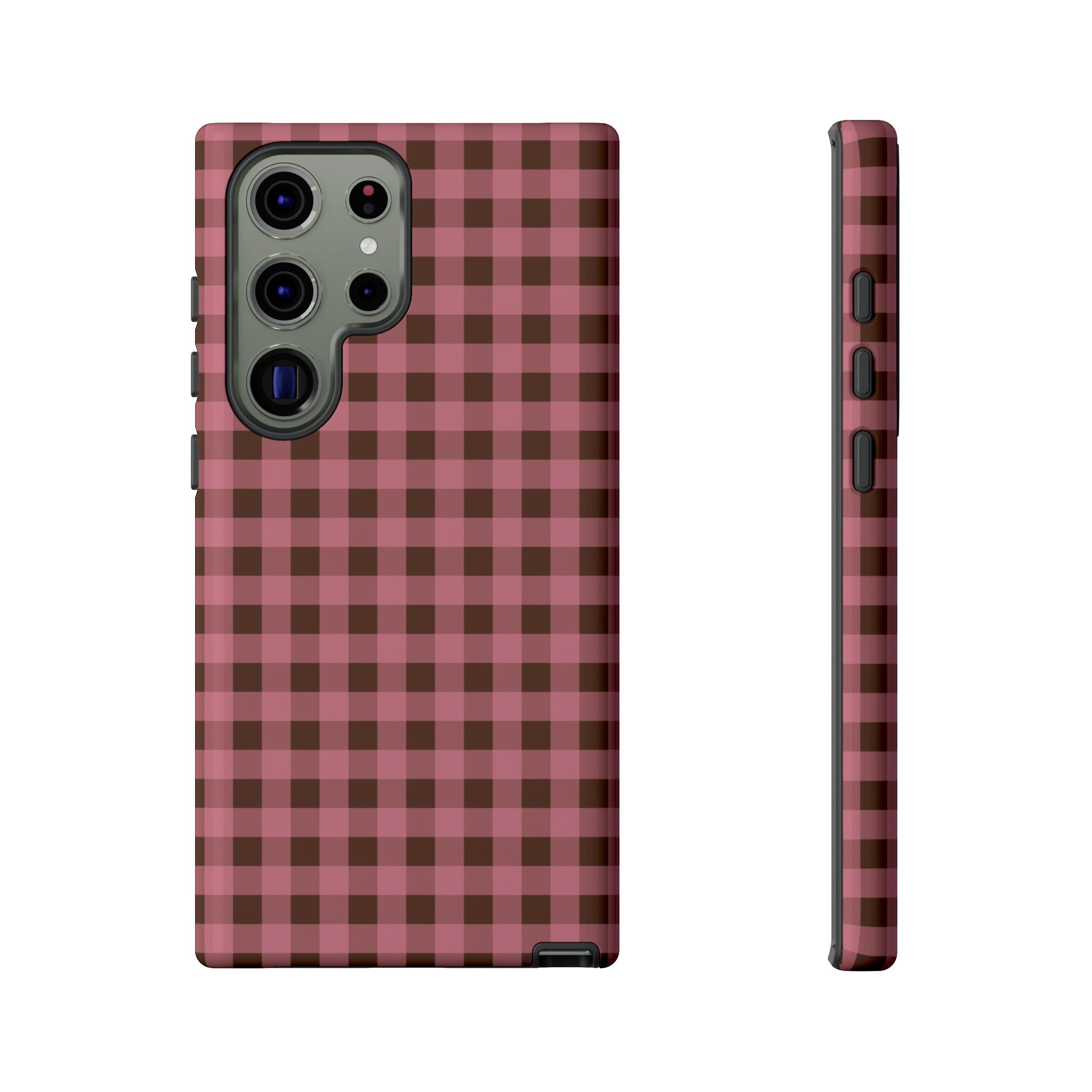 Rosy Gingham Phone Case