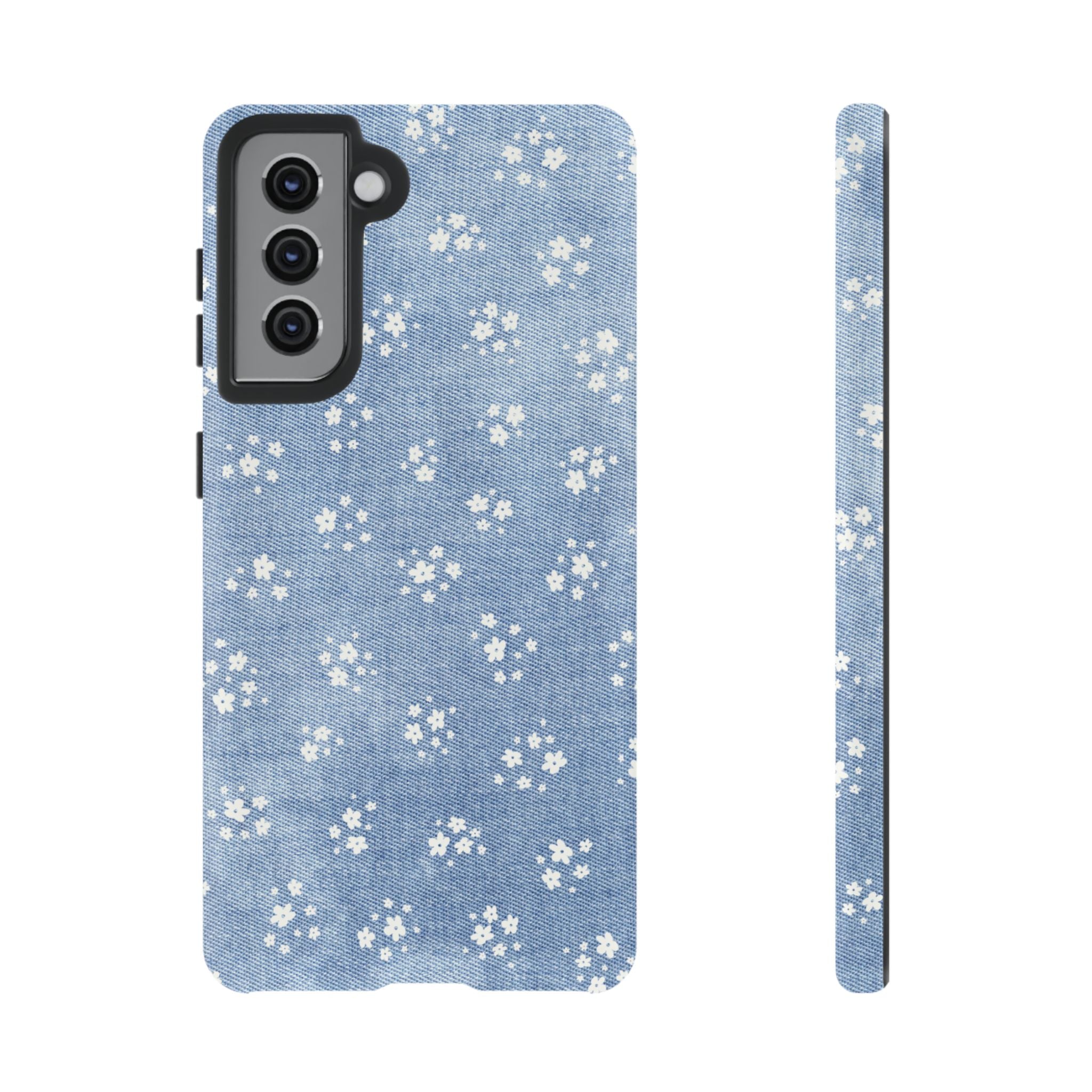 Denim Daisy Phone Case