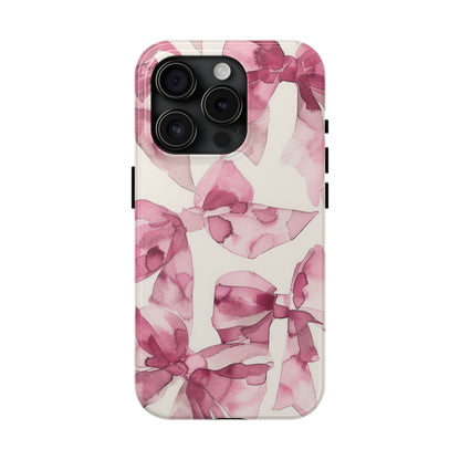 Coque iPhone Whimsy | Nœuds roses