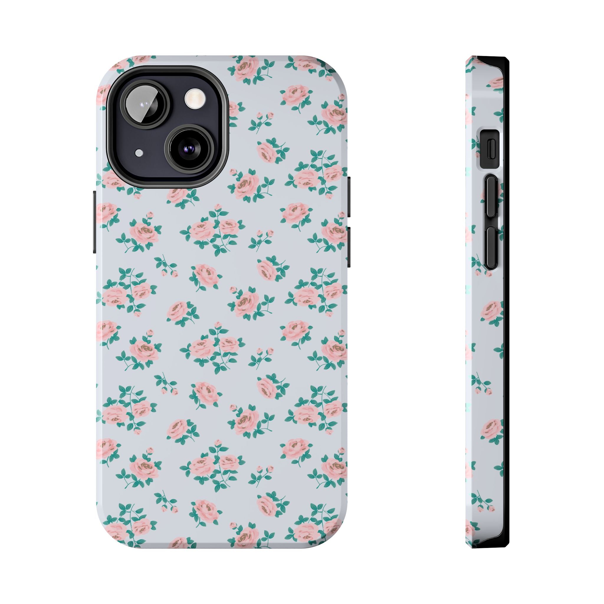 Baby Blue Floral iPhone Case