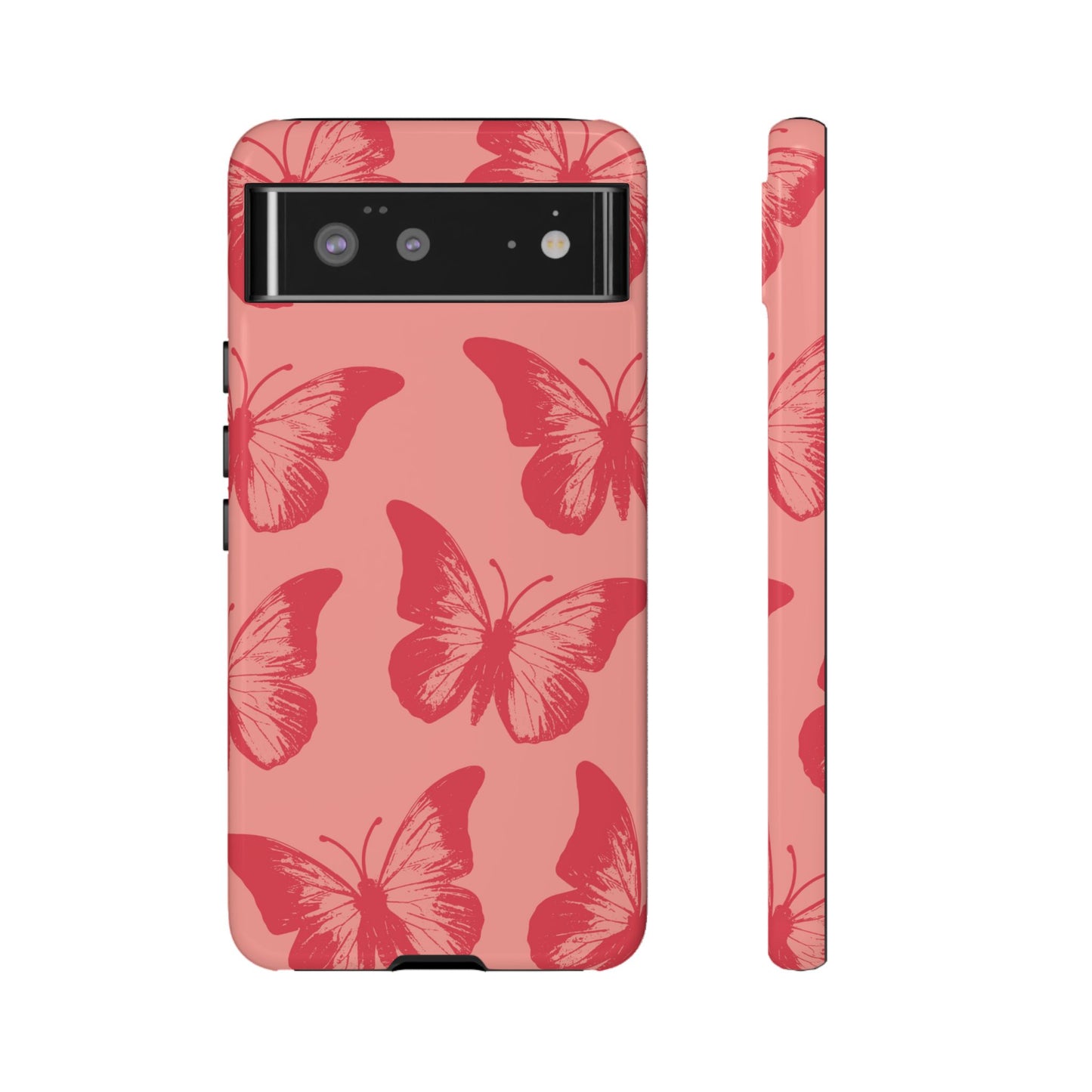 Social Butterfly | Peachy-Pink Butterfly Case