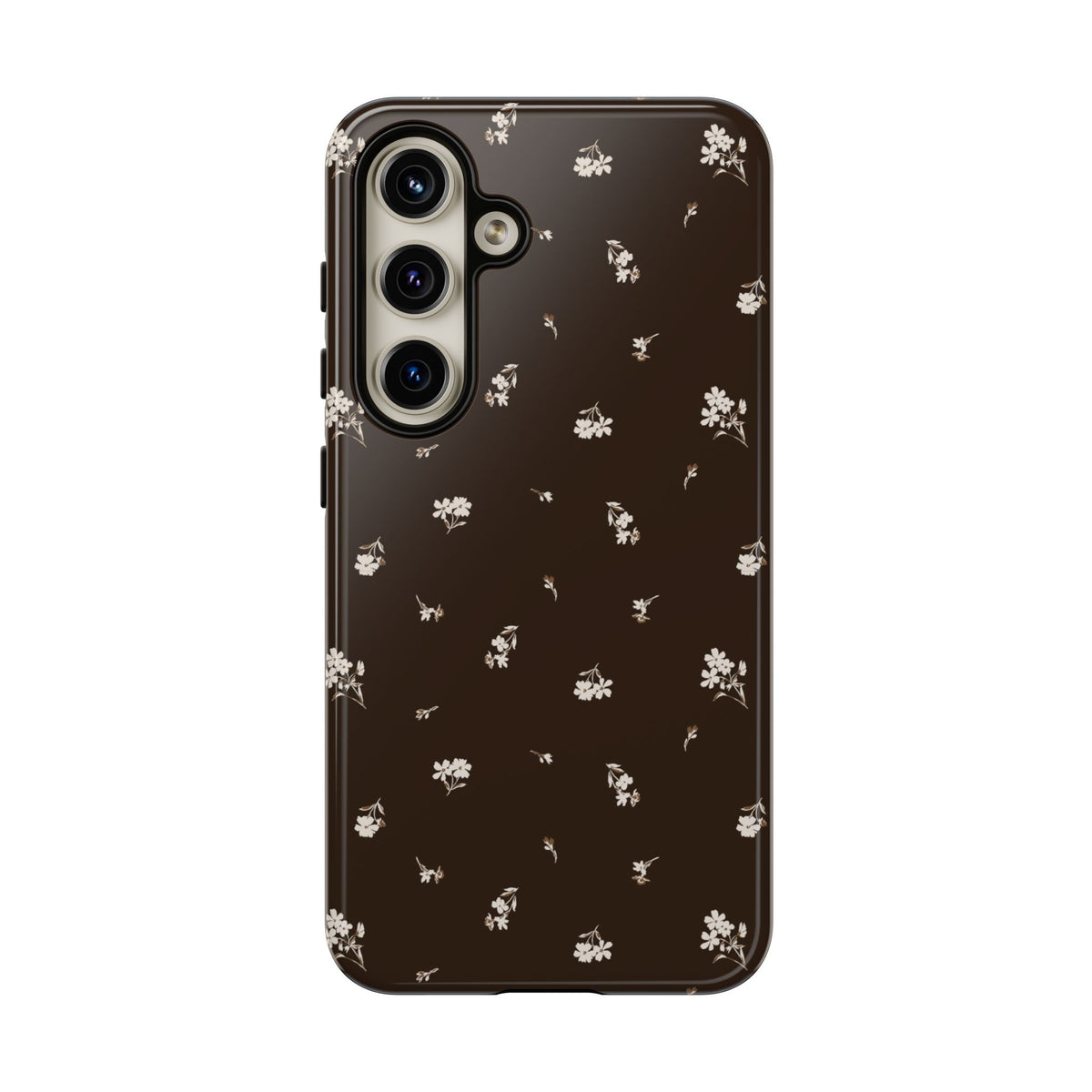 Sweet Nothings | Chocolate Brown Floral Galaxy Case