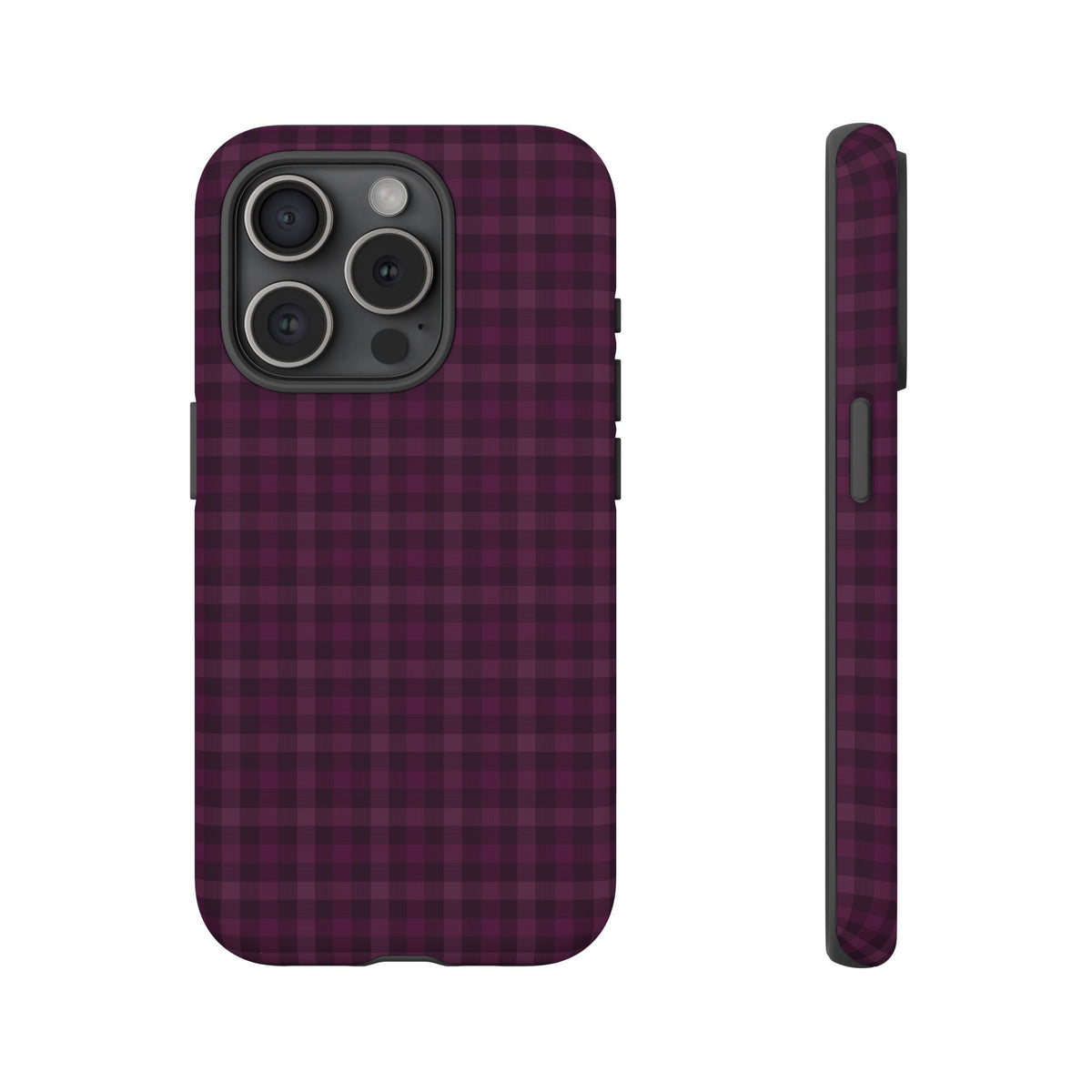 Plum Crush | Purple Plaid iPhone Case