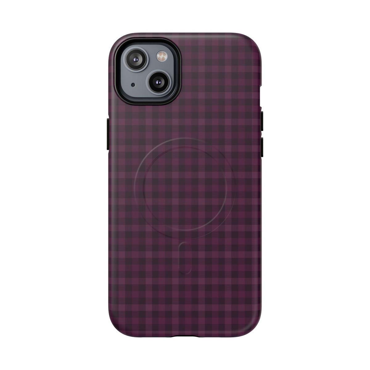 Plum Crush | Purple Plaid MagSafe Case