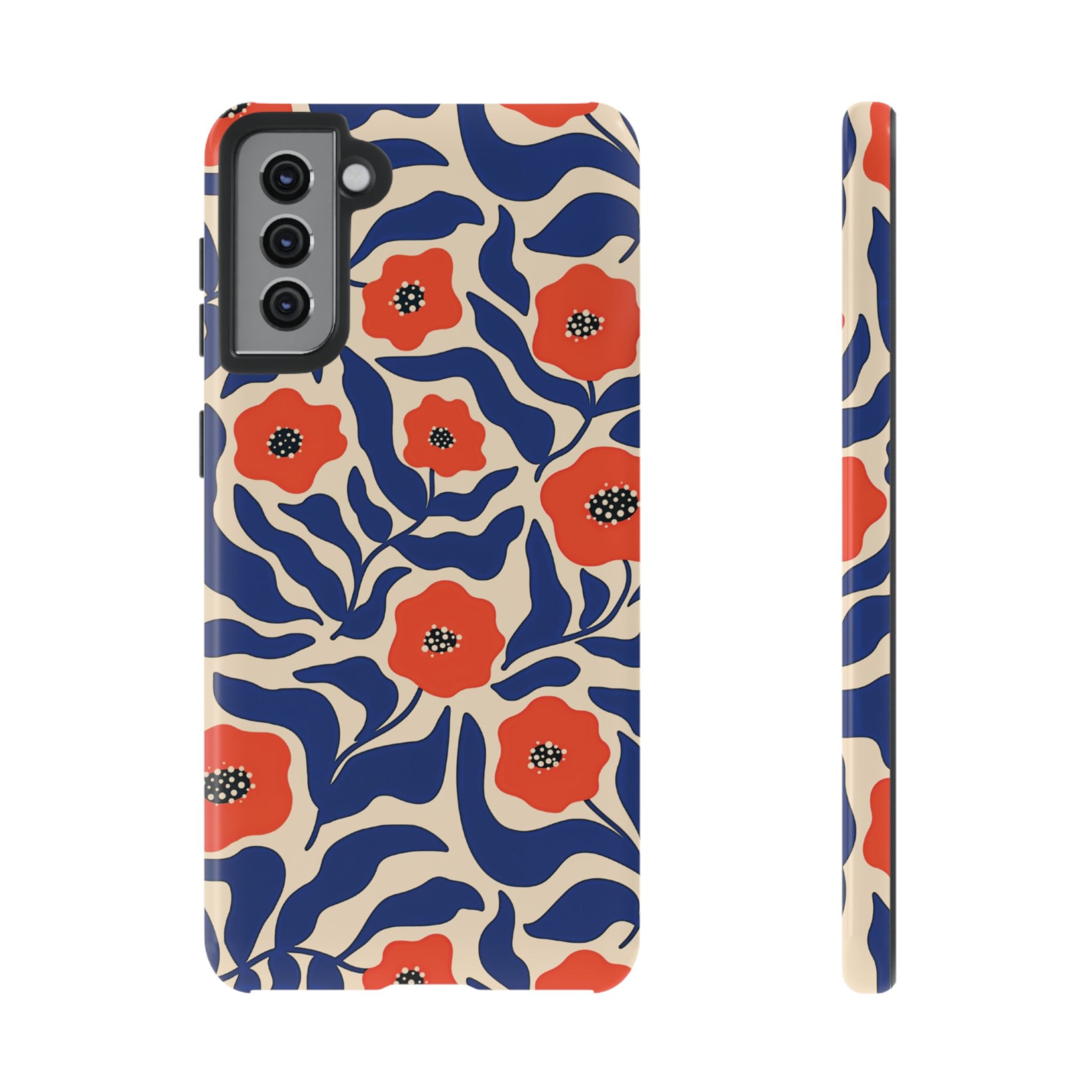 Indigo Poppy Phone Case