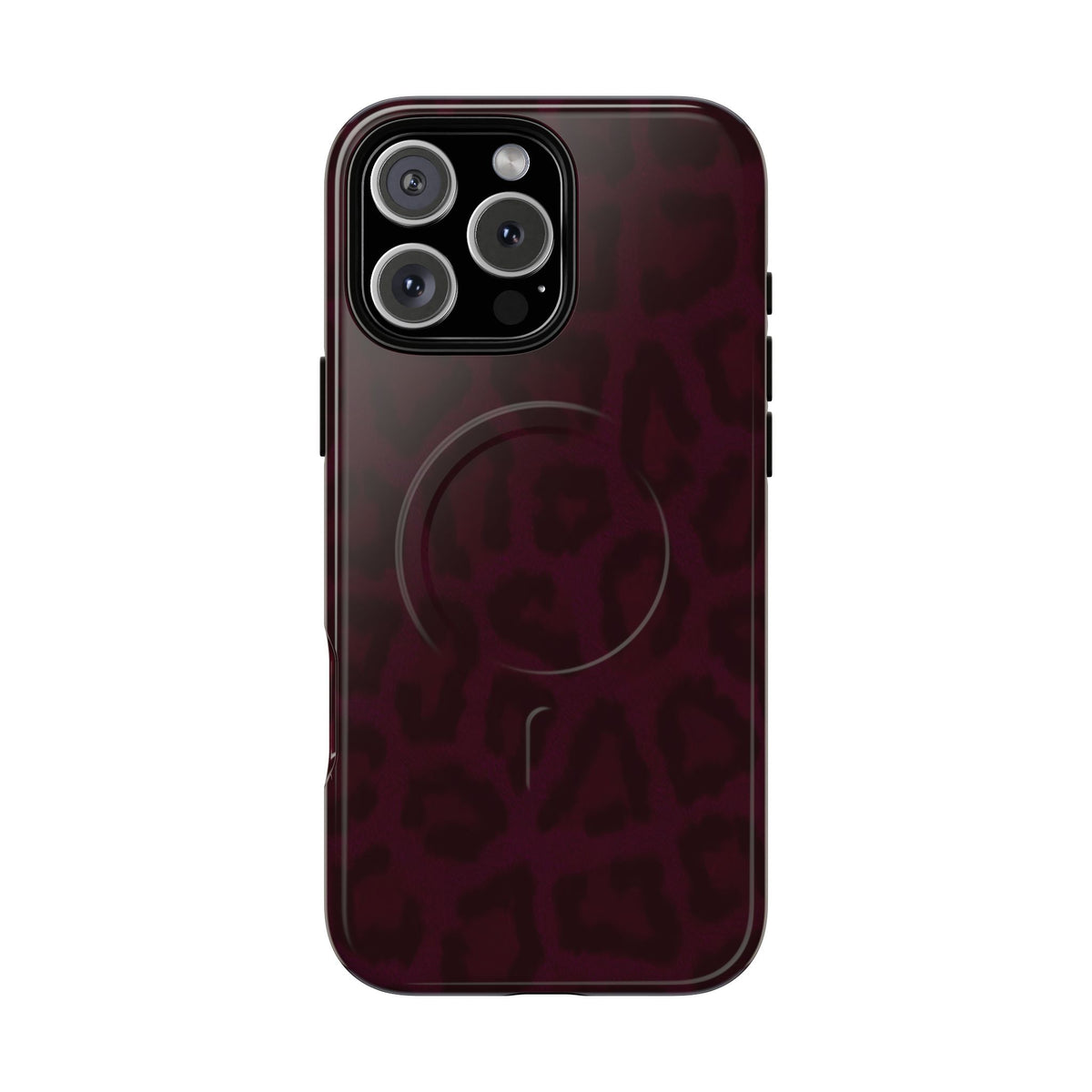 Black Cherry | Burgundy Leopard MagSafe Case