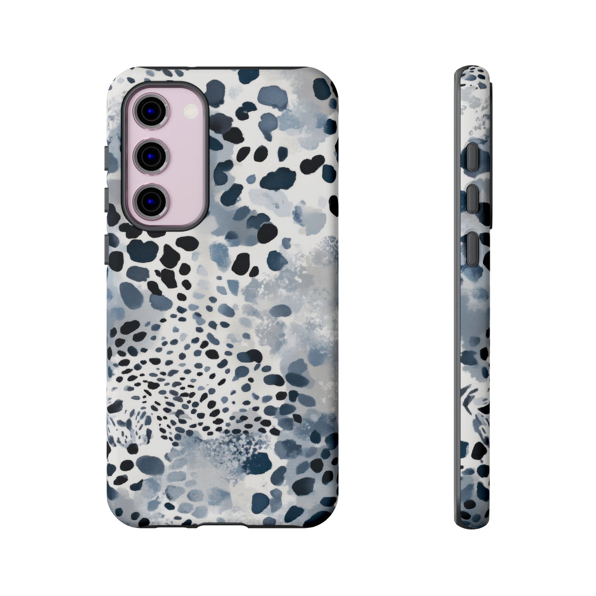 Spotted in Blue | Abstract Animal Print Galaxy Case