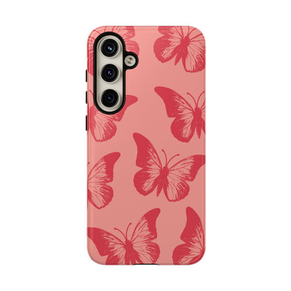 Social Butterfly | Peachy-Pink Butterfly Case