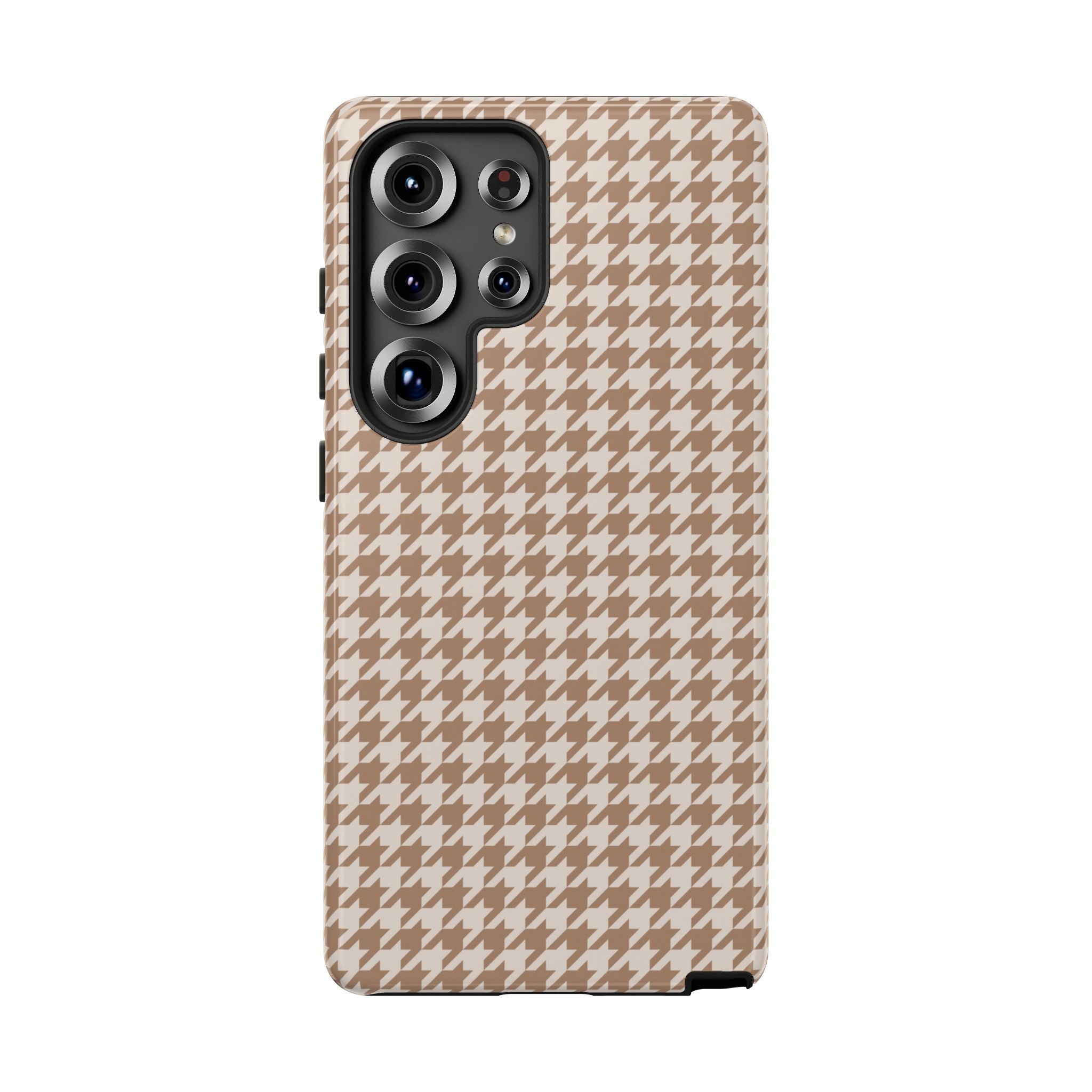 Checked In | Beige Gingham Galaxy Case