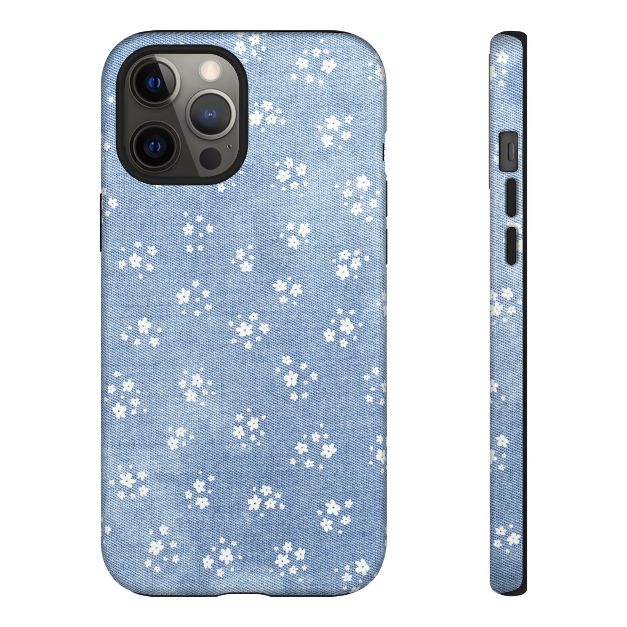 Denim Daisy Phone Case