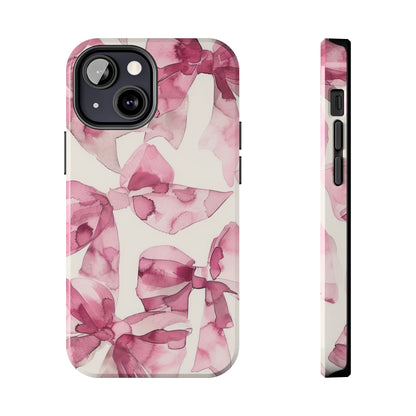 Whimsy | Pink Bows iPhone Case