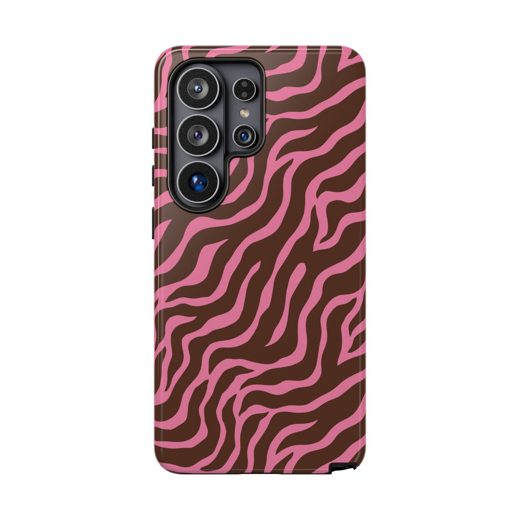 Pink Instinct | Zebra Print Galaxy Case