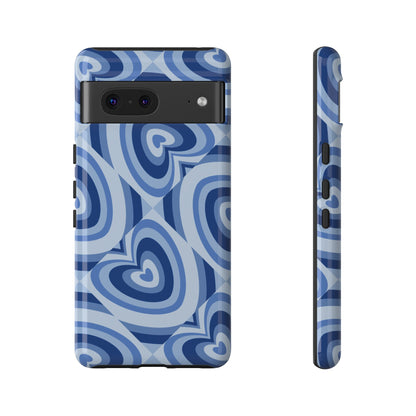 Hearts Squared | Blue Heart Pattern Case