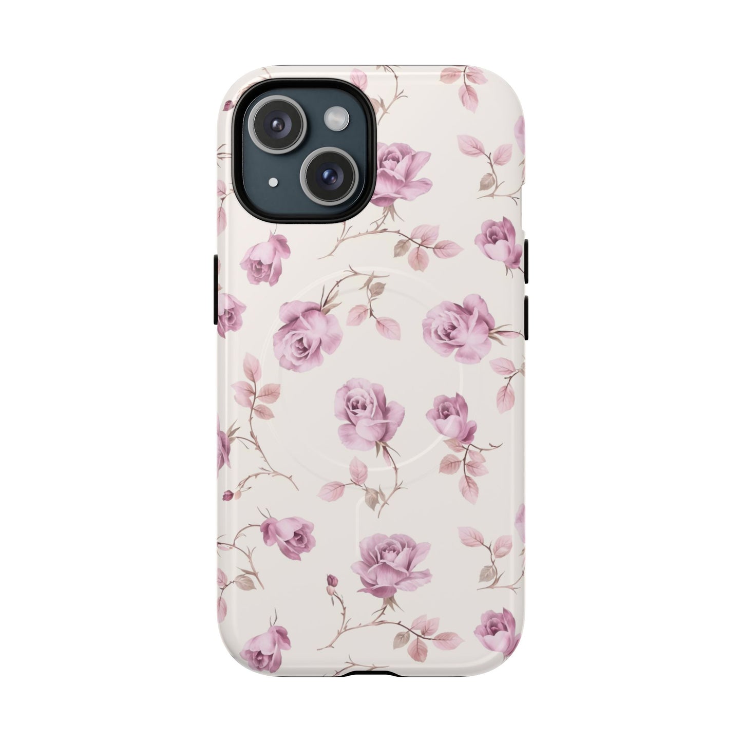 Funda MagSafe con diseño floral y estilo vintage Rose