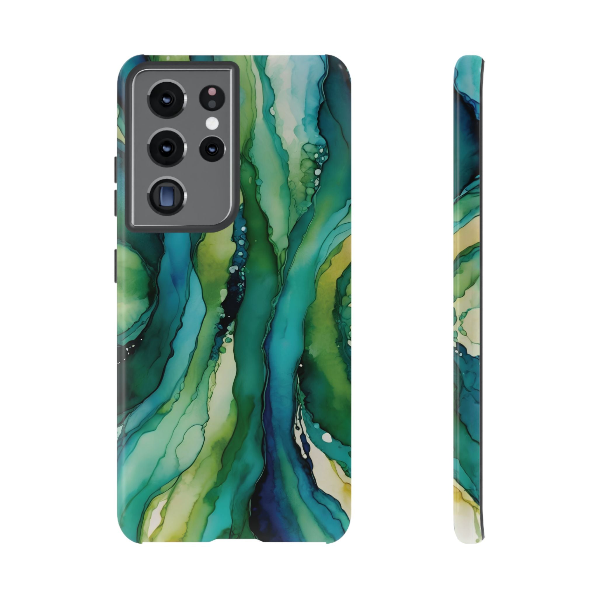 Emerald Current | Abstract Galaxy Case