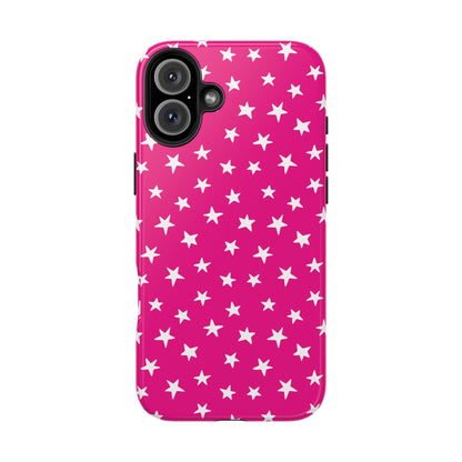 Starstruck | Hot Pink Starry iPhone Case