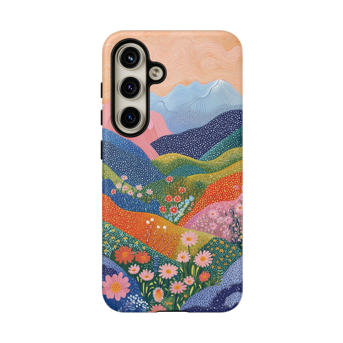 Scenic Route | Colorful Mountain Floral Galaxy Case