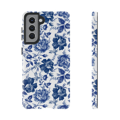 Indigo Rose | Blue Floral Case