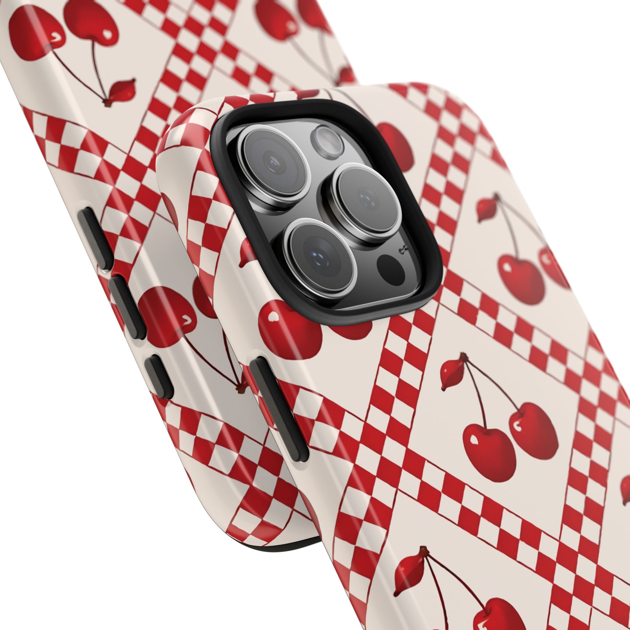 Cherry Check iPhone Case
