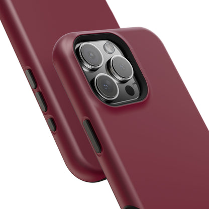 Burgundy Bliss | Satin Finish iPhone Case