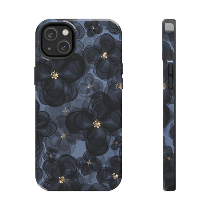 Petal Party | Coque iPhone à motif floral bleu