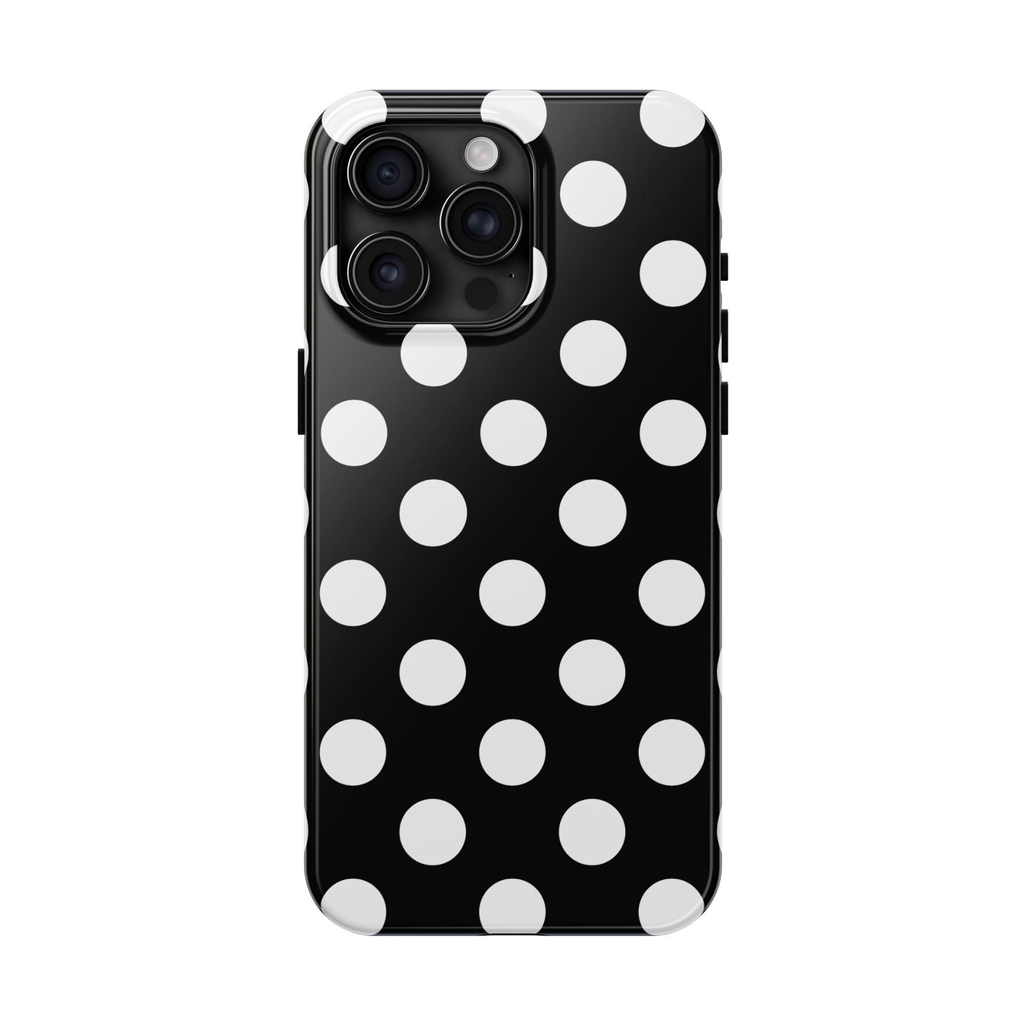 Polka Dots Black & White iPhone Case