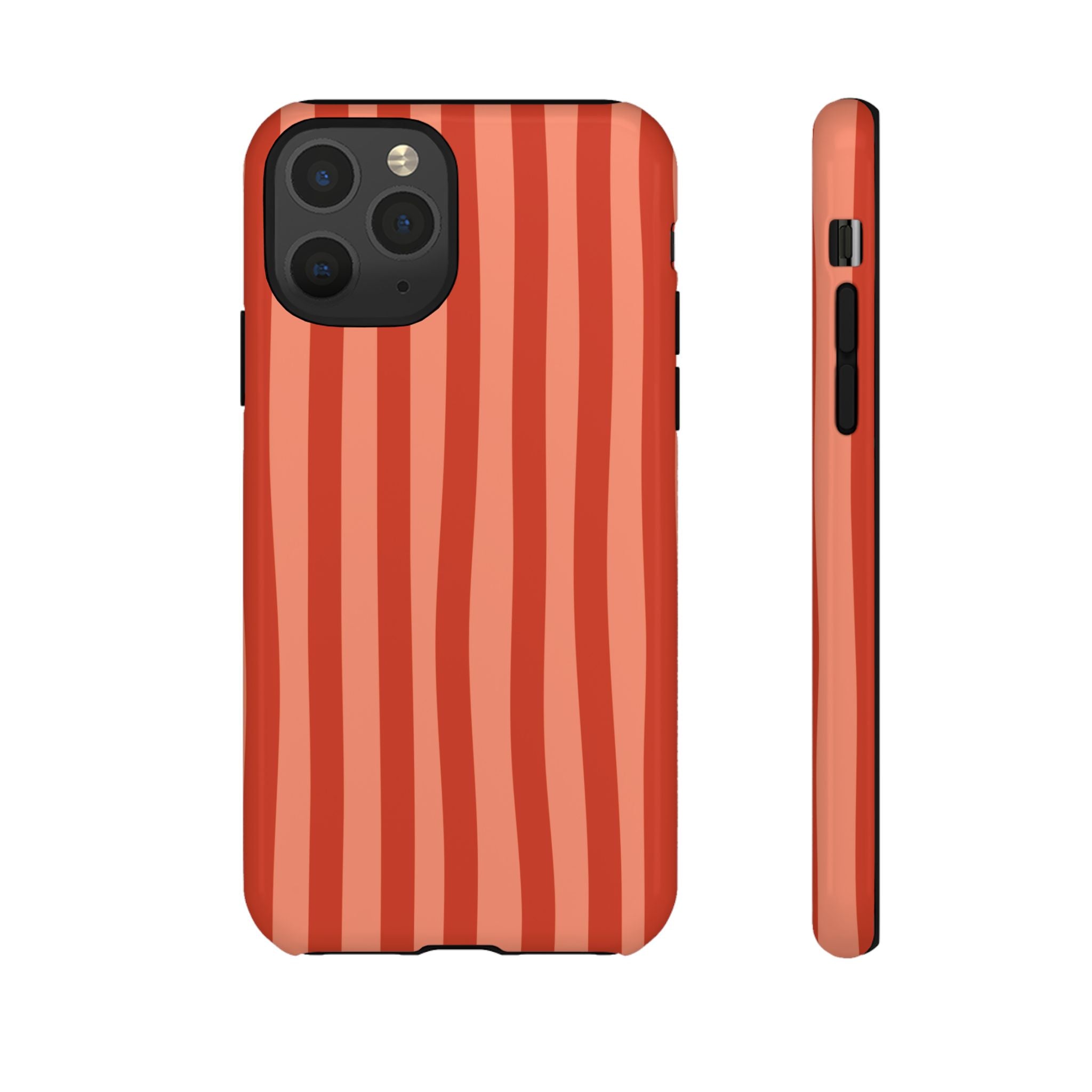 Orange Crush | Wavy Stripe iPhone Case