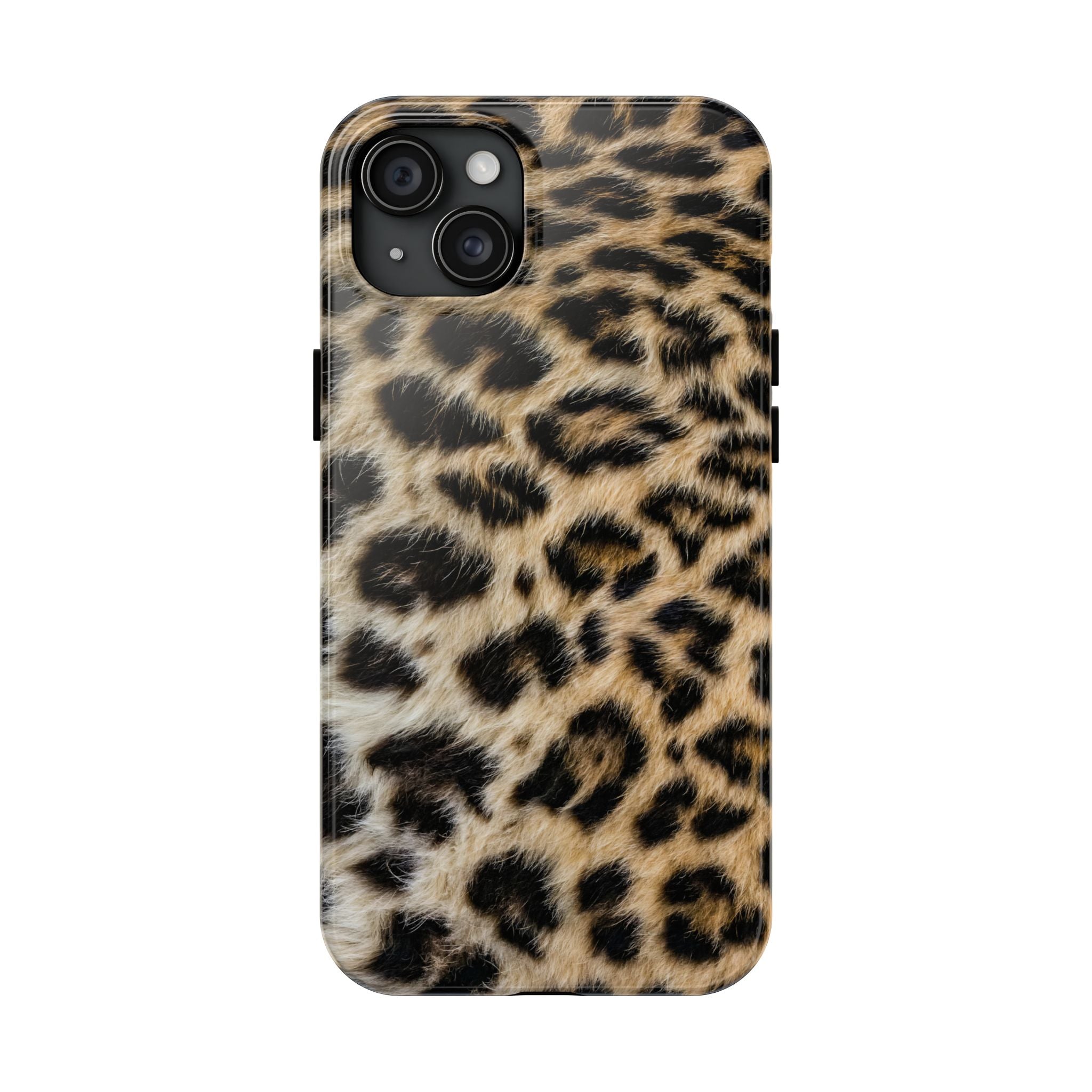 Estuche para iPhone con estampado de leopardo marrón y estilo urbano chic