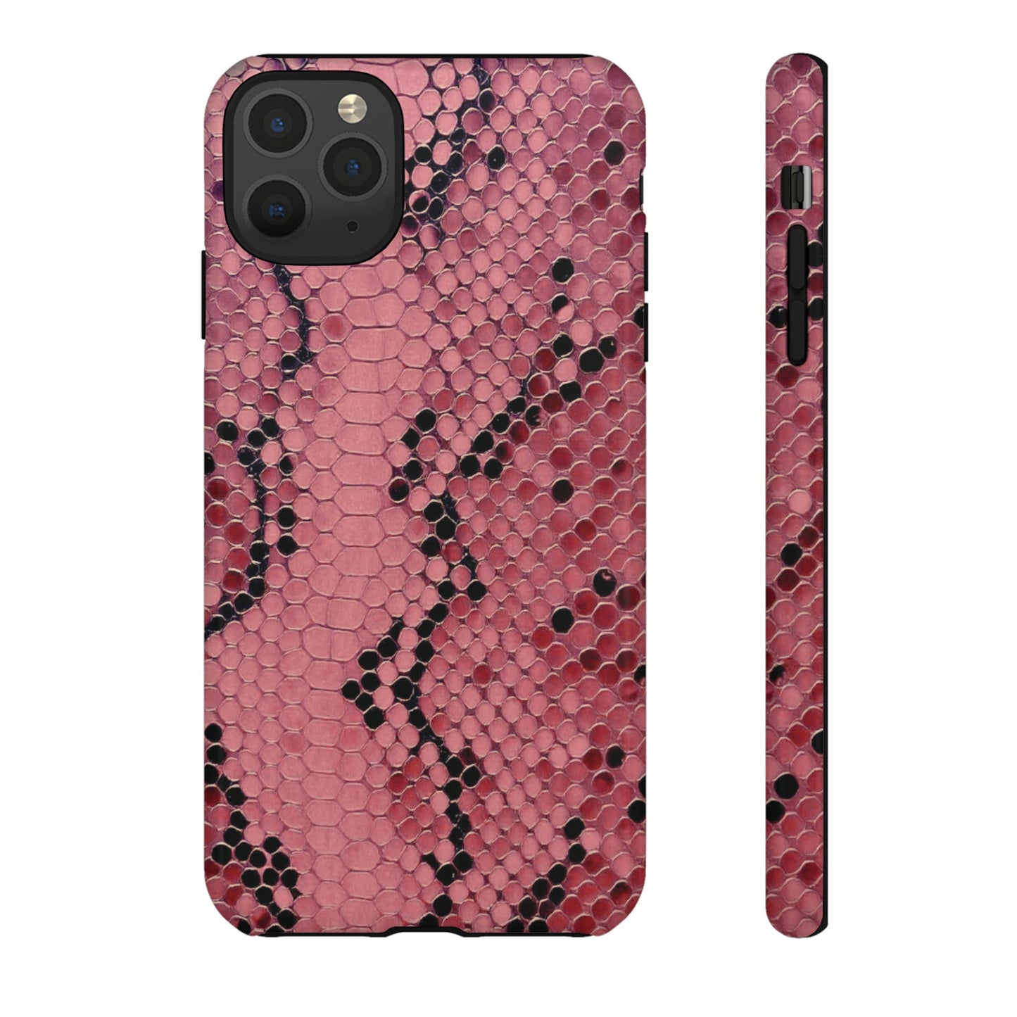 Python rose | Coque iPhone à imprimé serpent