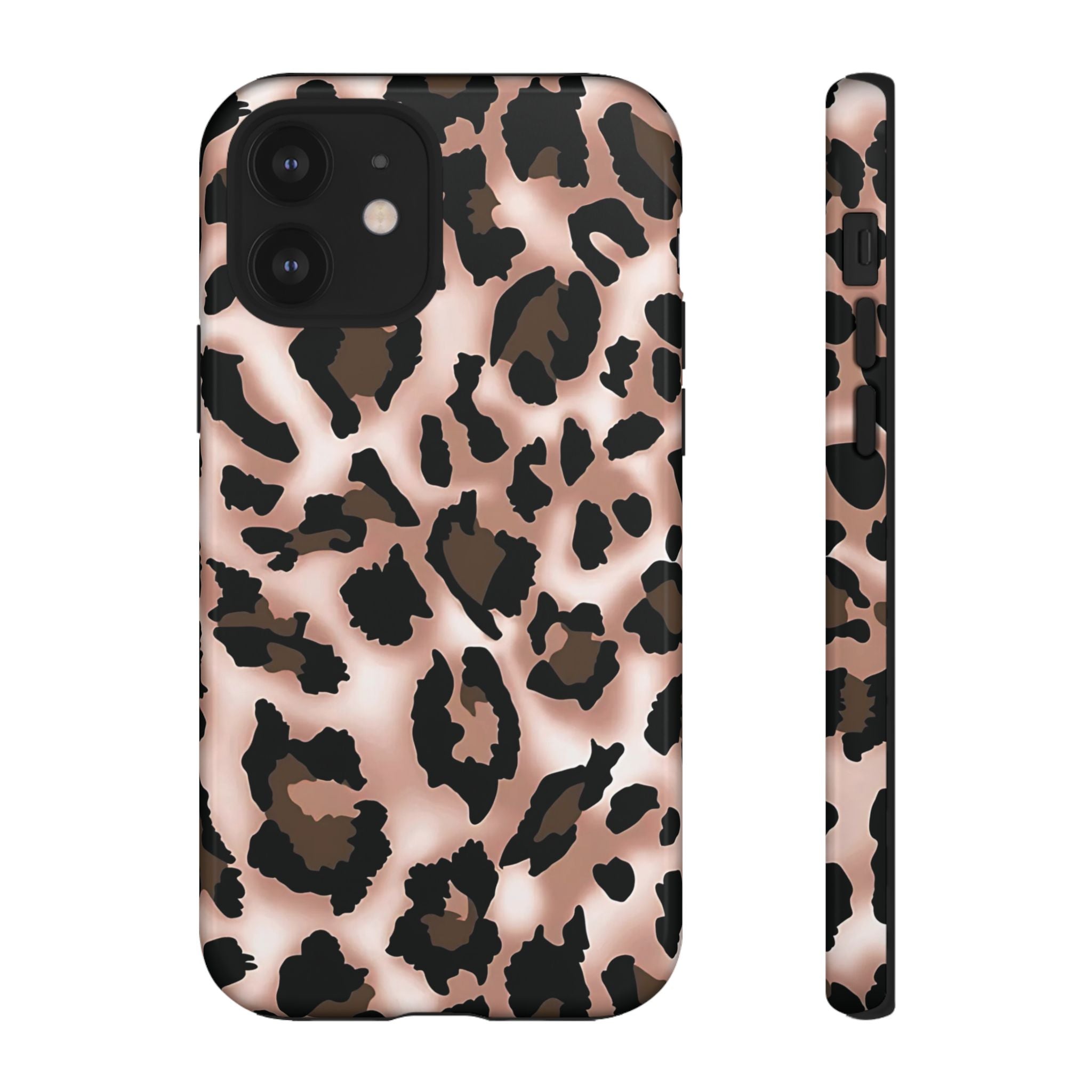 Funda para iPhone con estampado de leopardo y manchas