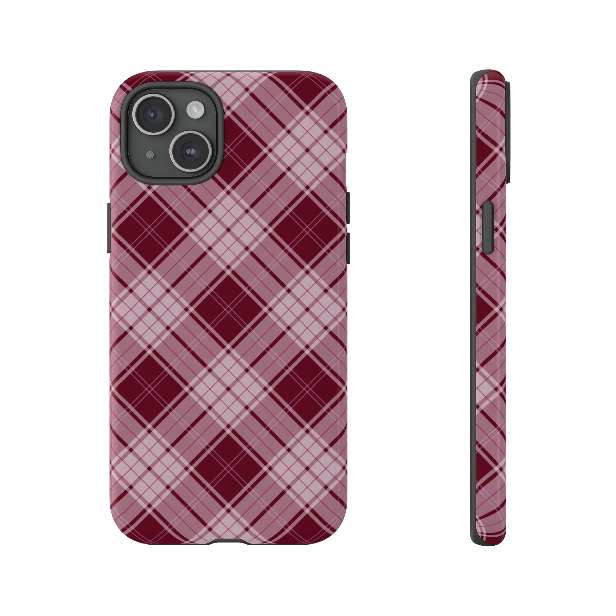 Berry Cute | Plaid iPhone Case