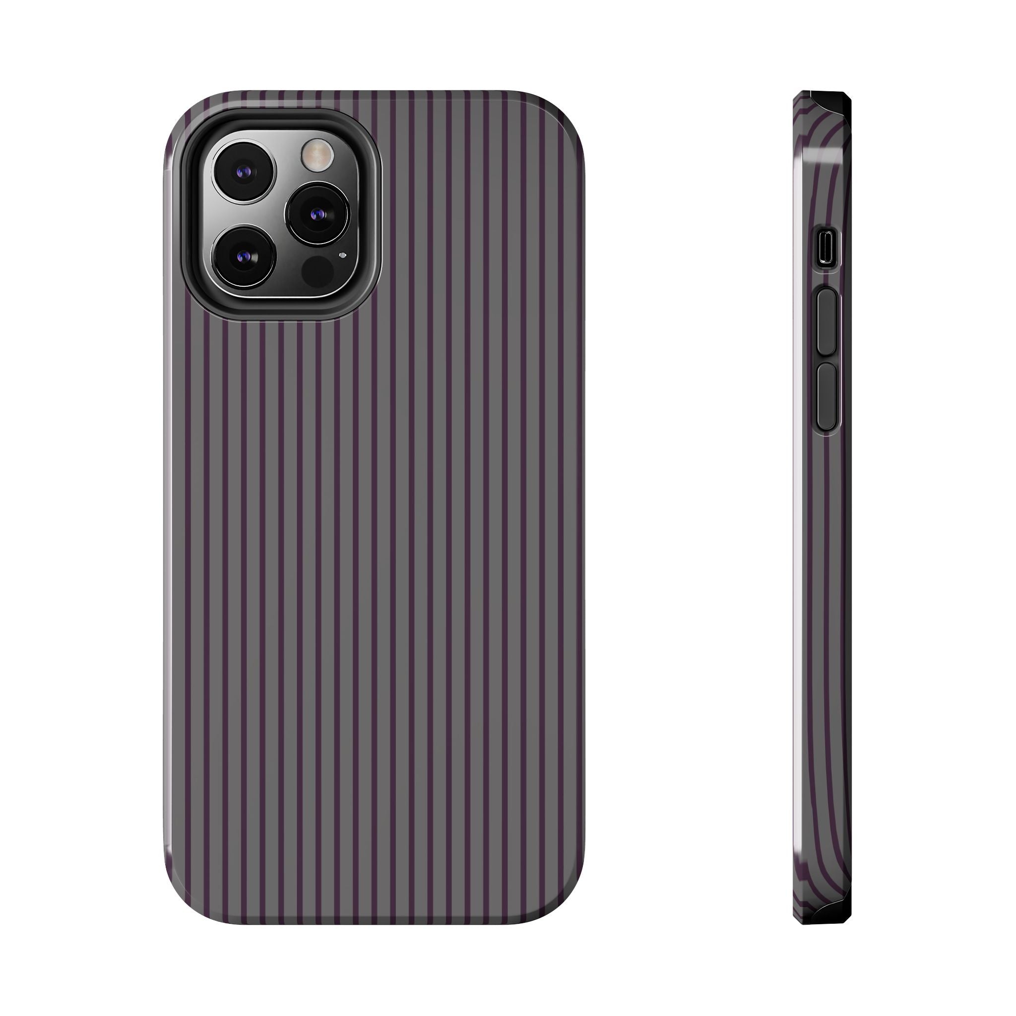 Trendsetter Gray Pinstripe iPhone Case