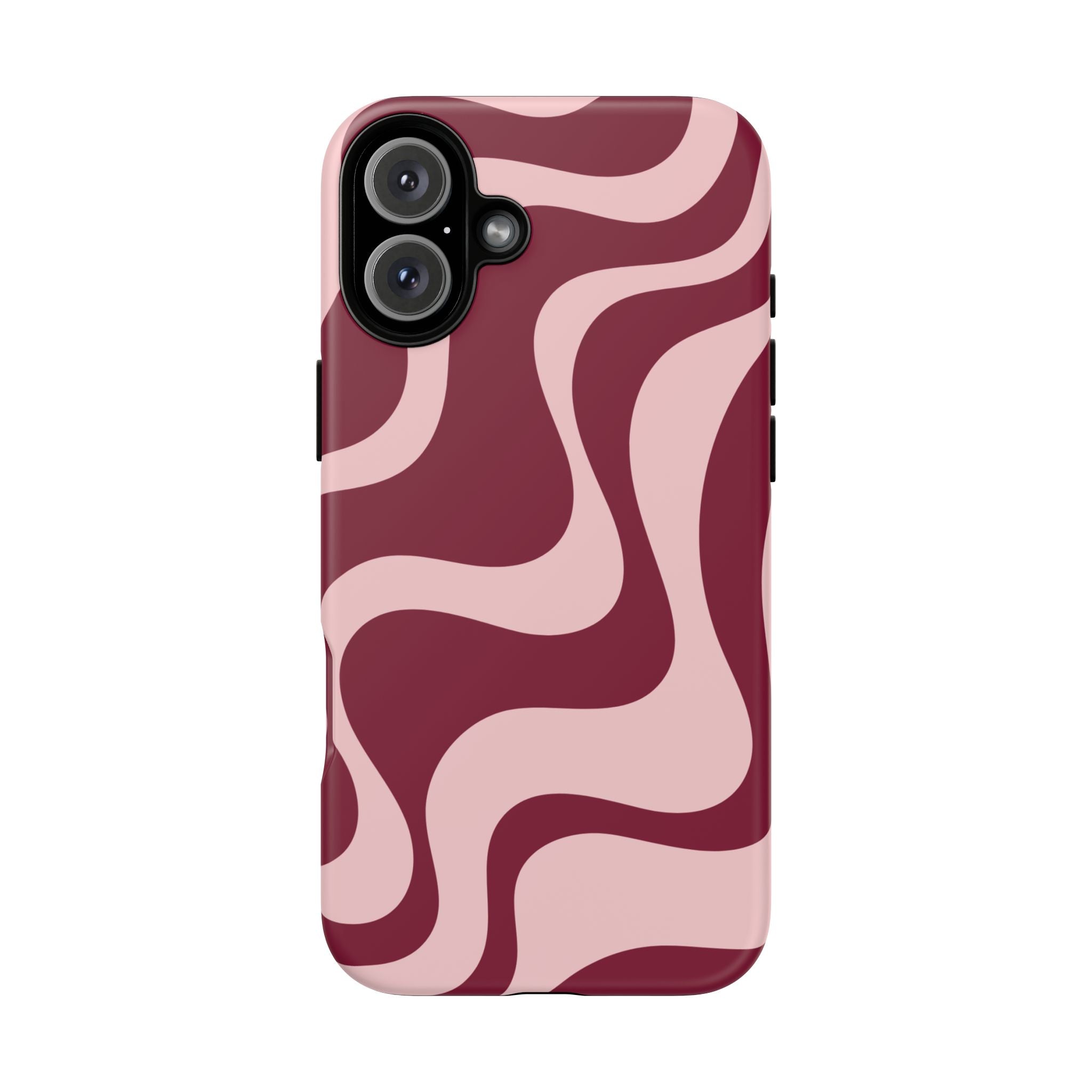 Burgundy Waves | iPhone Case