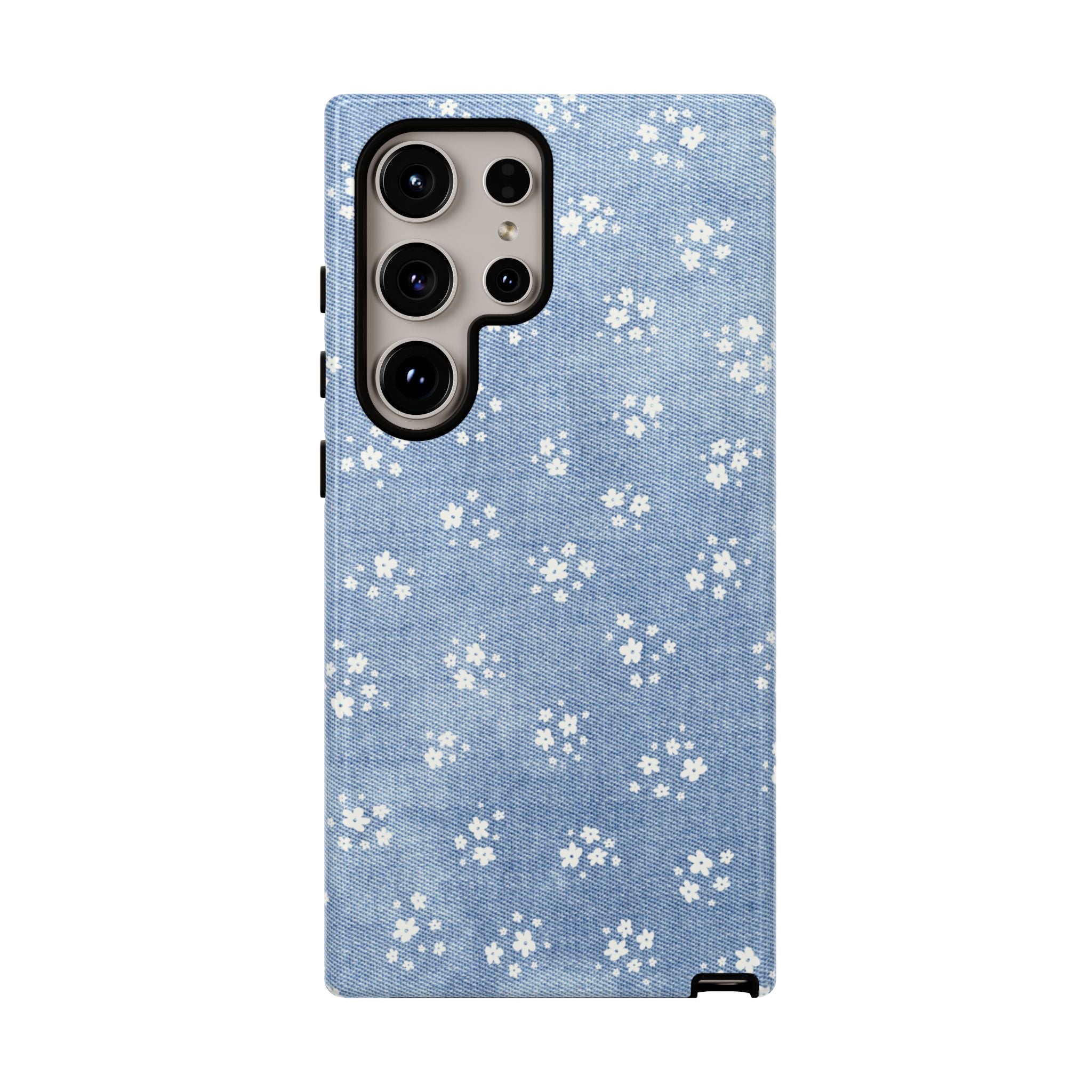 Denim Daisy Phone Case
