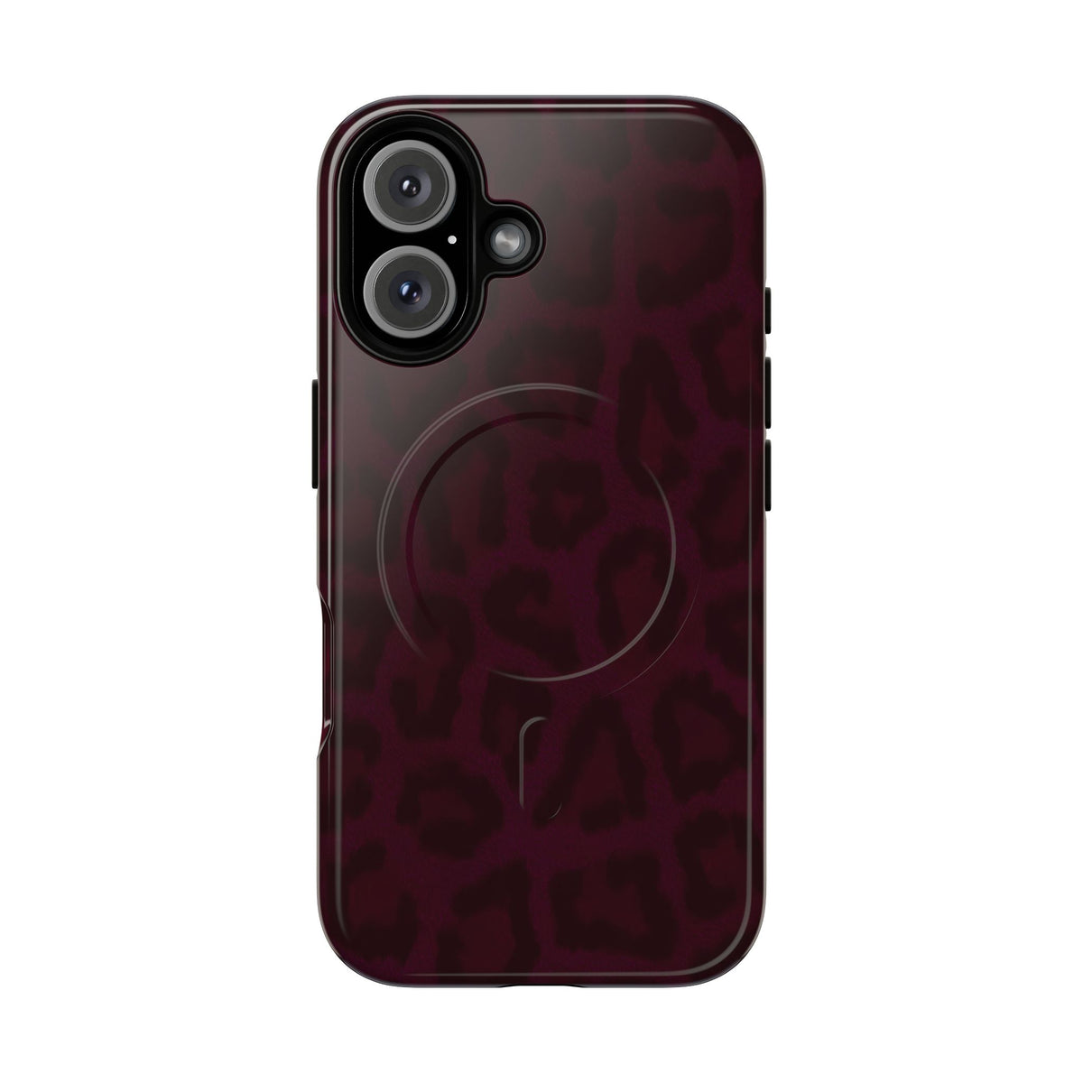 Black Cherry | Burgundy Leopard MagSafe Case