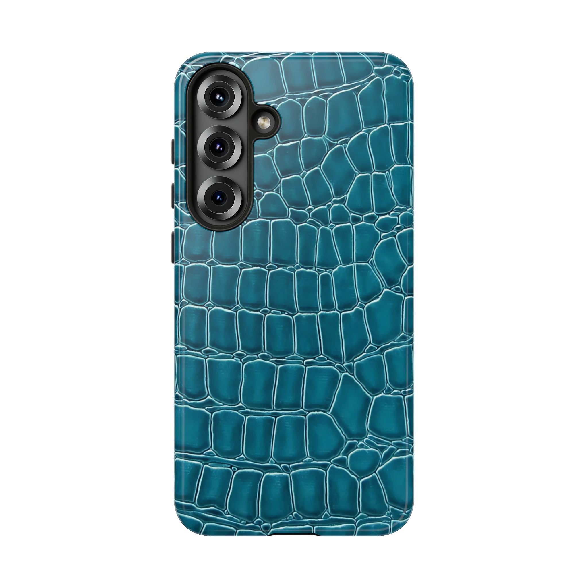 Teal Croc Galaxy Case