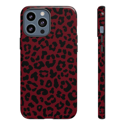 Gone Wild  | Red Leopard Print iPhone Case