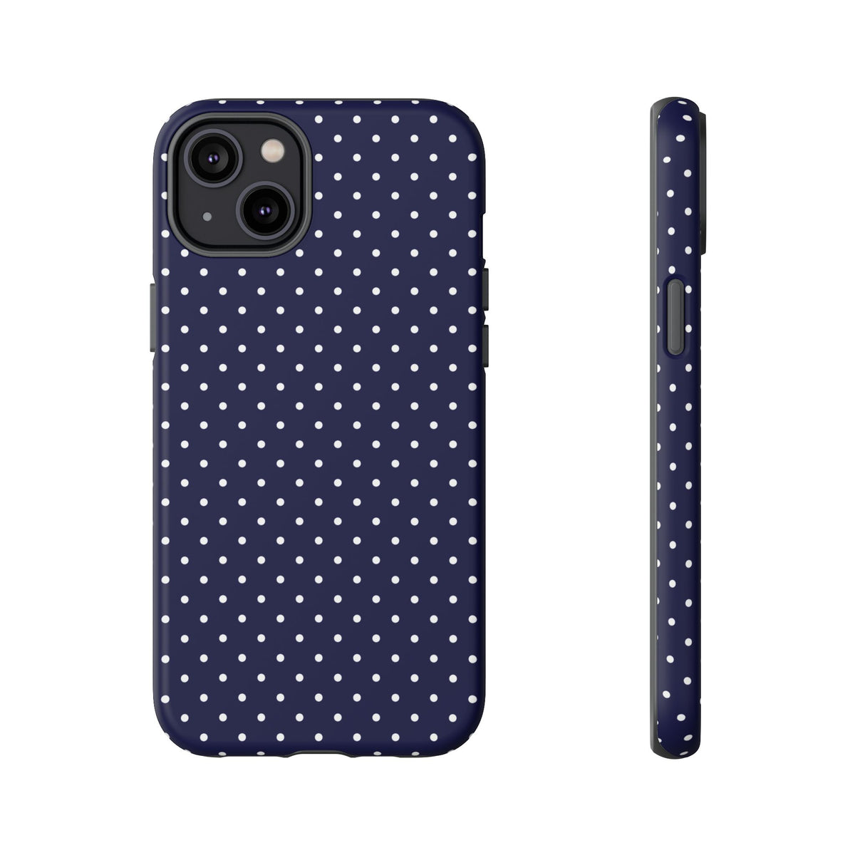 Dotty Chic | Navy Polka Dot iPhone Case