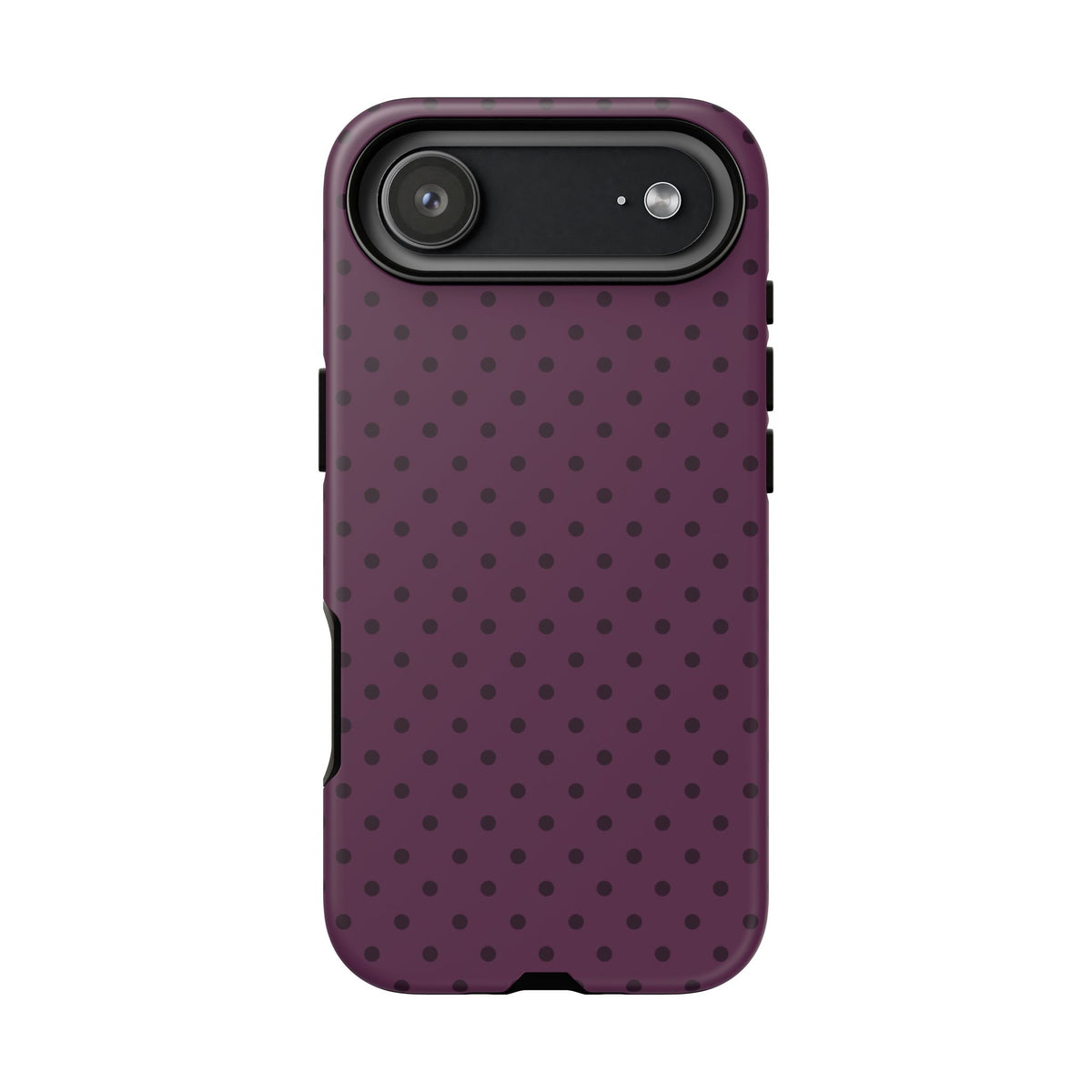 Plum Mood | Polka Dot iPhone Case
