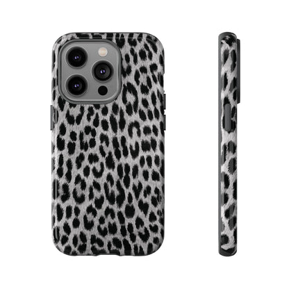 Trendsetter | Gray Leopard Print iPhone Case