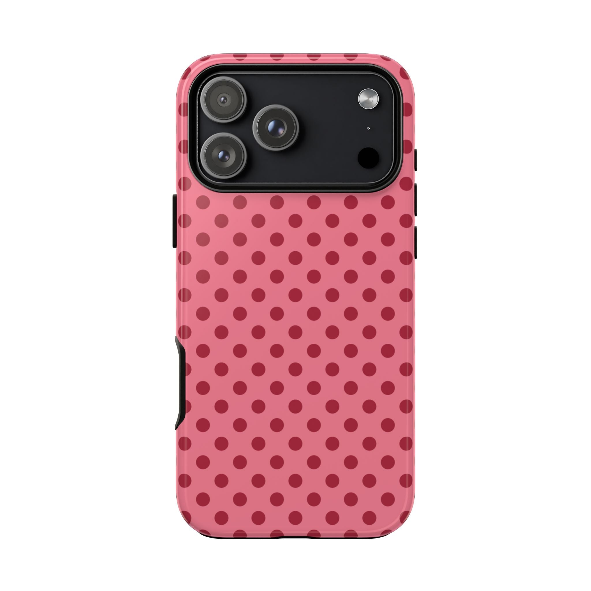 Berry Kiss Polka Dot iPhone Case