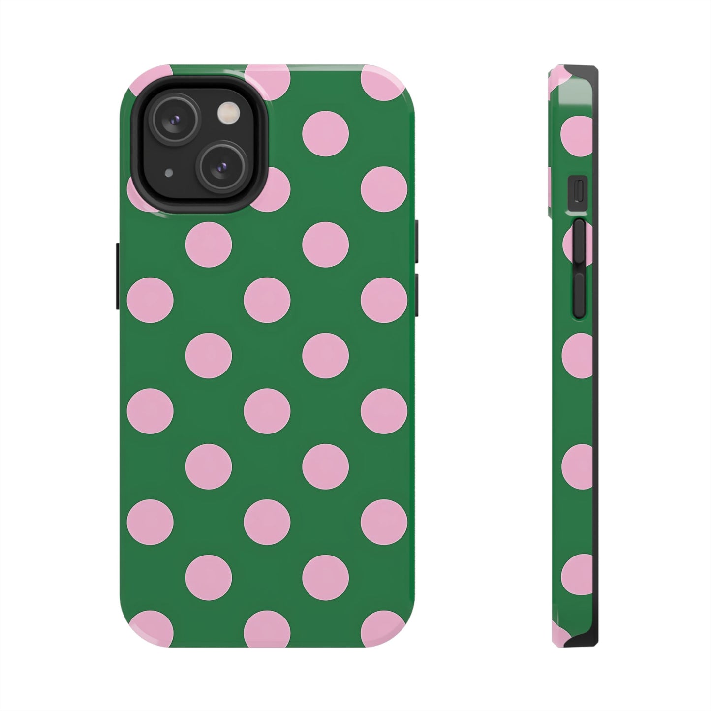 Dots | Green Polka Dot iPhone Case