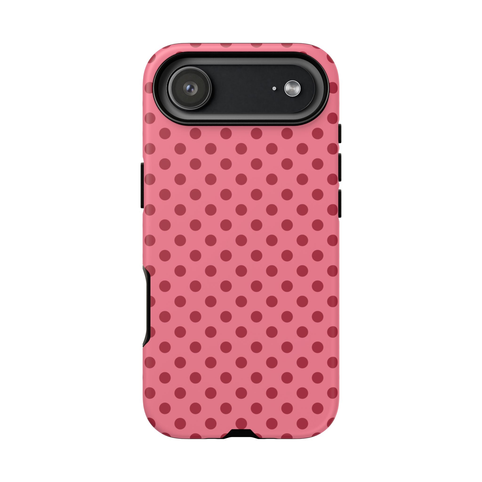 Berry Kiss Polka Dot iPhone Case