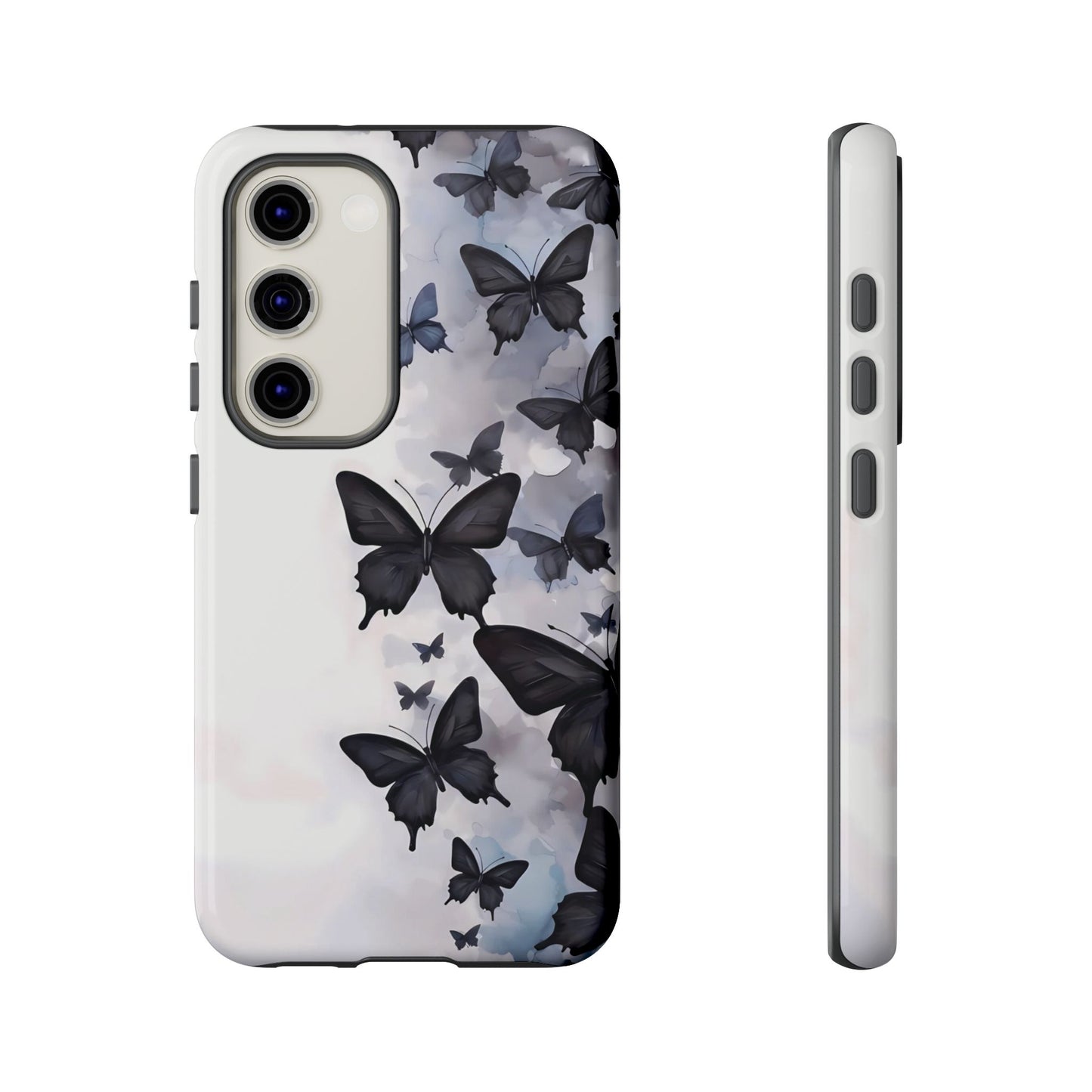 Estuche Galaxy con diseño de mariposas sin límites