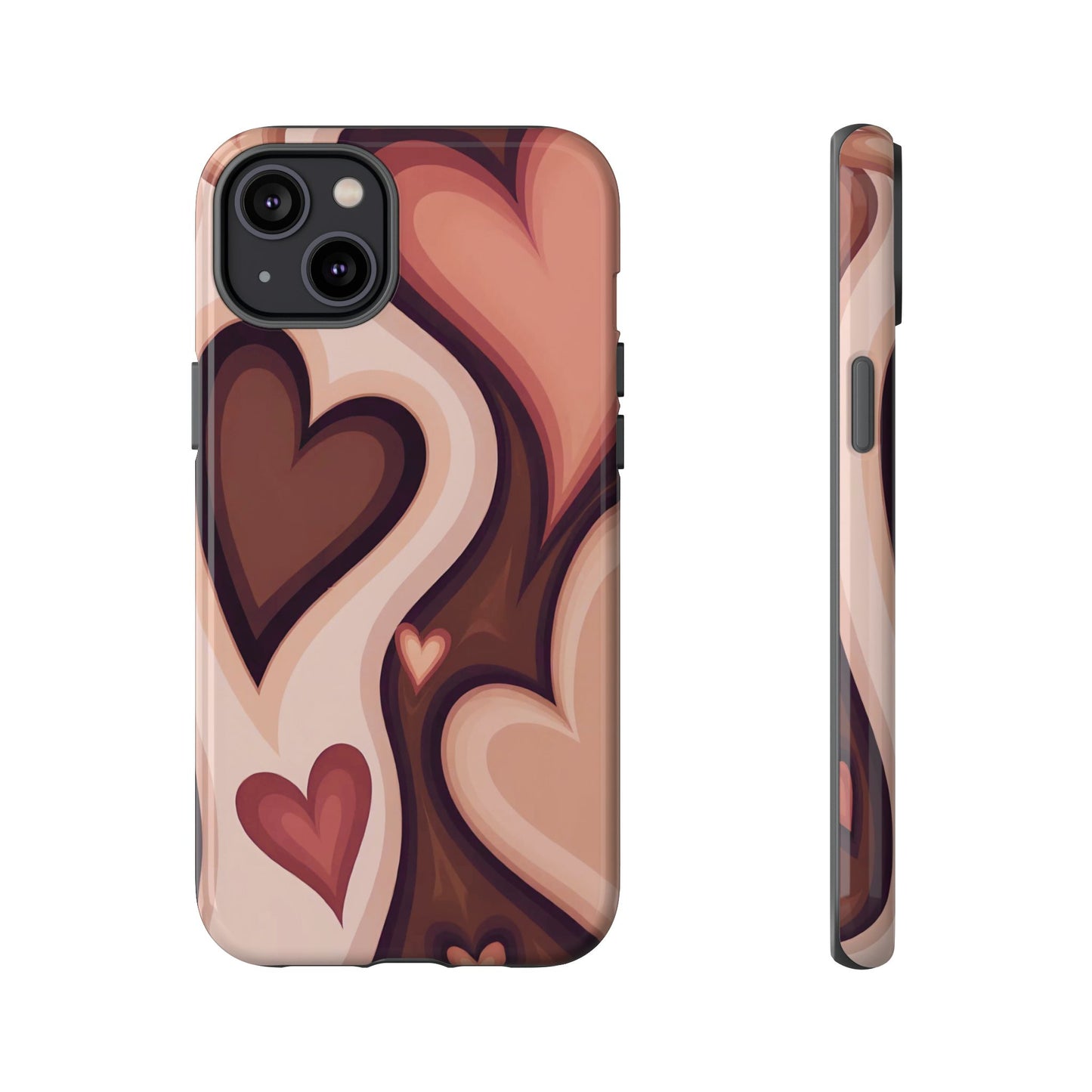 Groove Is in the Heart | Retro Hearts iPhone Case