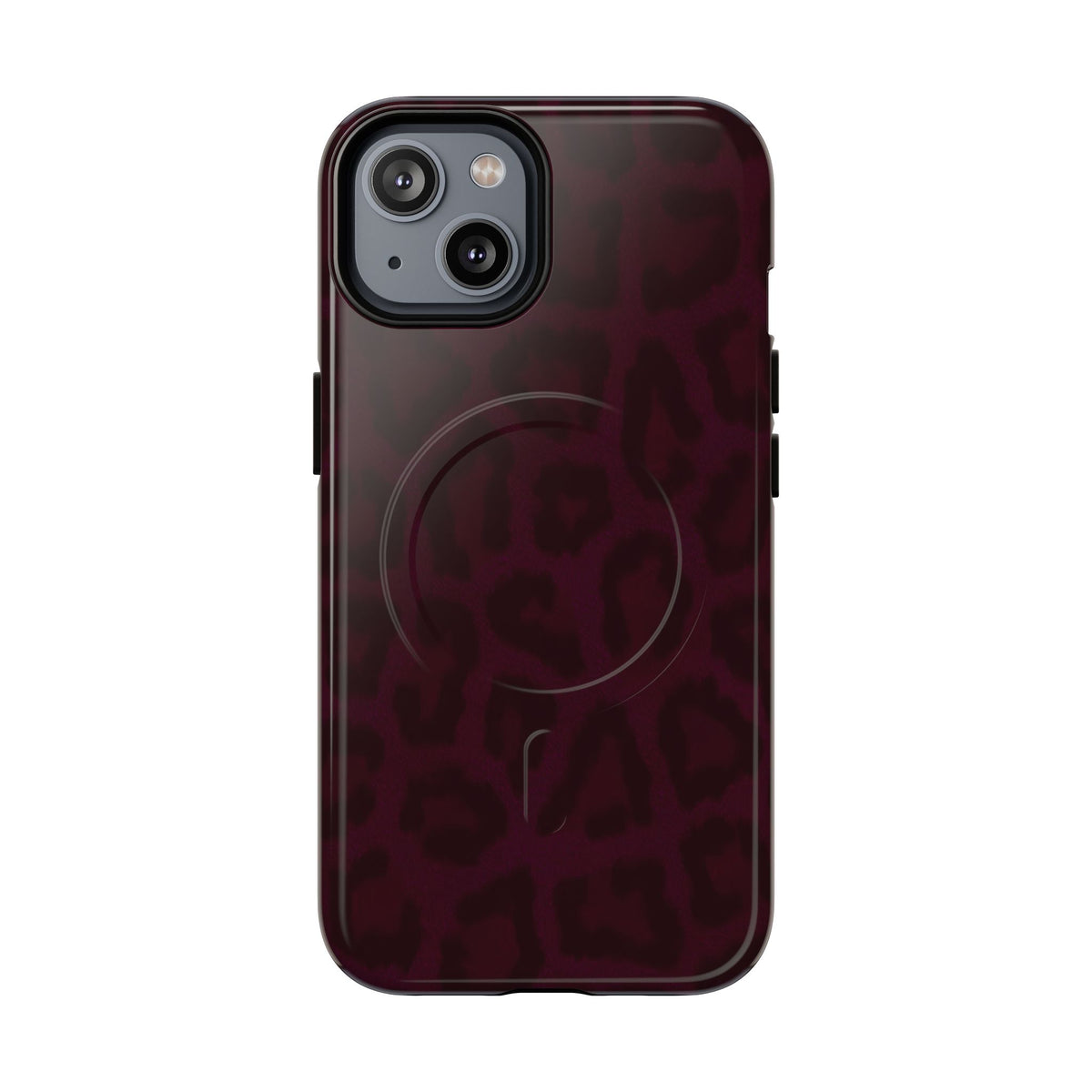 Black Cherry | Burgundy Leopard MagSafe Case
